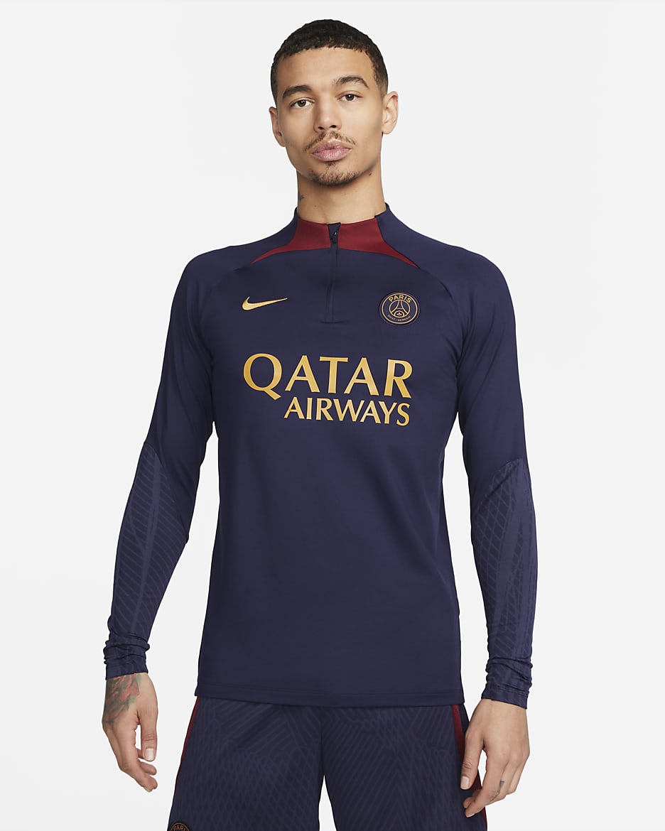 Paris Saint-Germain Strike Men's Nike Dri-FIT Soccer Drill Top. Nike.com